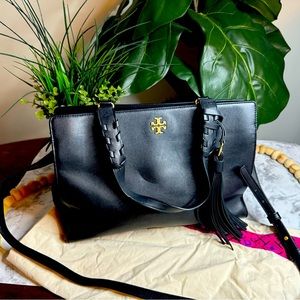 Tory Burch Brooke Leather Satchel Crossbody